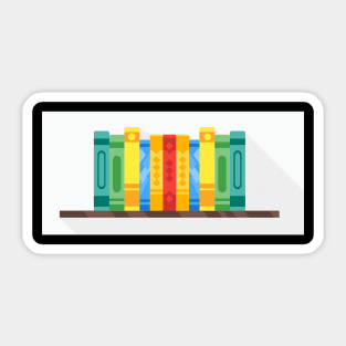 Books Rack Shelf Sticker